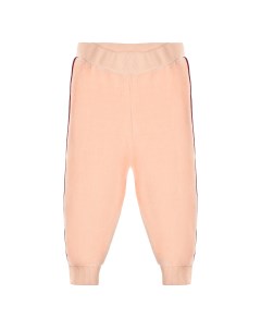 Розовые спортивные брюки из велюра детские Molo