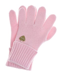 Розовые перчатки из шерсти и кашемира детские Il trenino