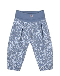 Синие спортивные брюки с принтом в сердечках детские Sanetta fiftyseven