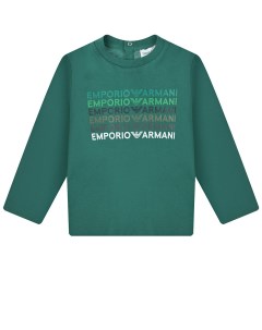 Зеленая толстовка с логотипом детская Emporio armani