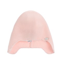 Розовая шапка из хлопка и шелка детская Tartine et chocolat