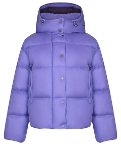 Короткая лиловая куртка с капюшоном Naumi