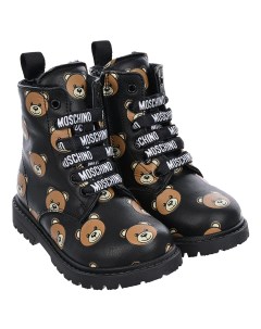 Ботинки со сплошным принтом медвежата детские Moschino