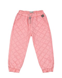 Розовые стеганые брюки детские Il gufo