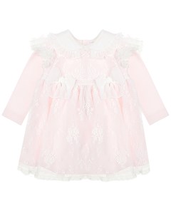 Розовое платье с рюшами детское Aletta