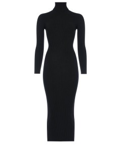 Черное платье c рукавами LA ROCHE Pietro brunelli