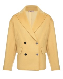 Желтый двубортный пиджак детский No21