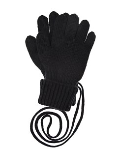 Удлиненные черные перчатки детские Chobi