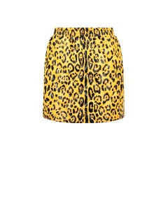 Желтая юбка с леопардовым принтом детская Dolce&gabbana
