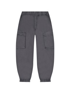 Черные брюки карго с эластичным поясом детские Mm6 maison margiela