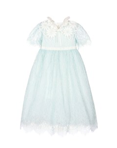 Голубое платье с кружевной отделкой детское Eirene