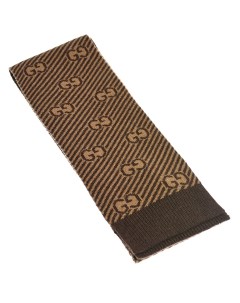 Коричневый шарф с логотипом 120x12 см детский Gucci