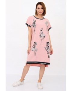 Платье трикотажное Болеро розовое Инсантрик