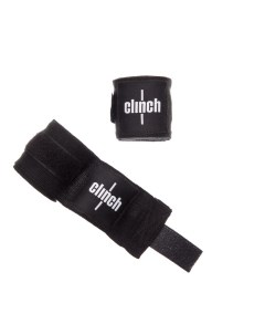 Бинты эластичные Boxing Crepe Bandage Punch пара C139 черные Clinch