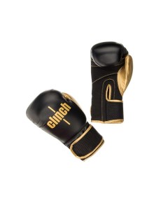 Боксерские перчатки Aero черно золотые C135 6 oz Clinch