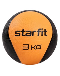 Медбол высокой плотности 3 кг GB 702 оранжевый Starfit