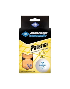 Мяч для настольного тенниса 2 Prestige 6 шт оранжевый Donic