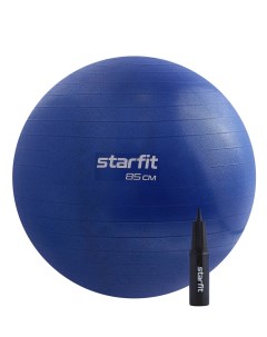 Фитбол d85см с ручным насосом GB 109 темно синий Starfit