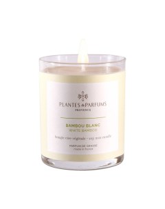 Свеча ароматическая 180 г Белый бамбук Plantes et parfums