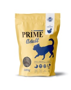 ADULT SMALL Сухой корм для собак мелких пород с курицей 500 гр Prime