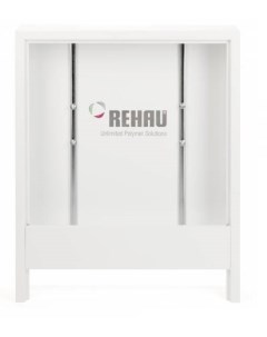Шкаф коллекторный приставной тип AP 130 1005 белый Rehau