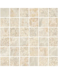 Мозаика Marble Stone Кремовый Матовый Лаппато 5х5 30х30 ШТ Vitra