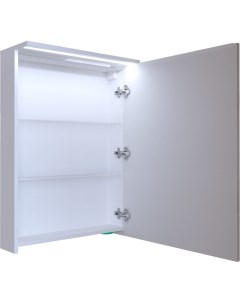 Зеркало шкаф Соната 60 Ц0000007617 1 дверь с подсветкой Белый глянец 1marka