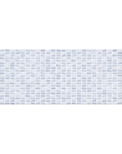 Плитка настенная Pudra мозаика голубой рельеф 20x44 кв м Cersanit
