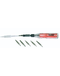 Отвертка 41684 для точной механики 12 в 1 с гибким удлинителем ручка пенал Skrab