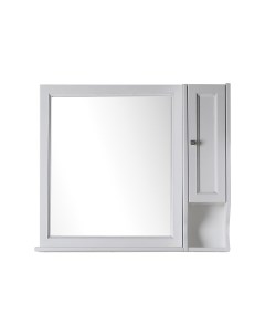 Зеркало Гранда 11481 80 см цвет белый патина серебро Asb-woodline
