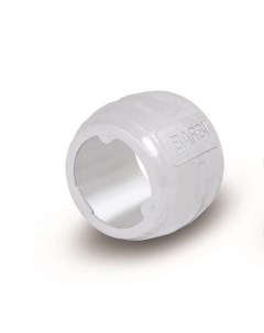 Гильза с упором аксиальная 20 мм белая пластик Barbi rayper