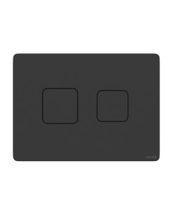Клавиша Accento Square 63838 пневматическая пластик цвет черный матовый Cersanit