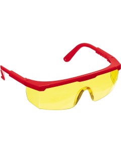 Защитные жёлтые очки Спектр 5 110329 монолинза с дополнительной боковой защитой открытого типа Защит Зубр