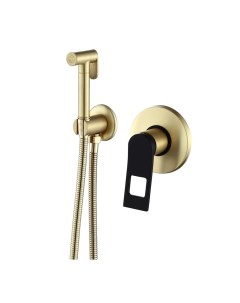 Гигиенический душ Element EL28GB со смесителем встраиваемый золото черный Bronze de luxe