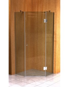 Душевой уголок Berg A 100х100х190 1 распашная дверь стекло прозрачное профиль хром без поддона Avek