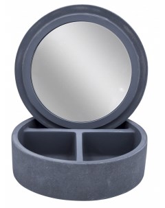 Шкатулка с зеркалом Cement 2240707 серый Ridder