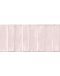 Плитка настенная Pudra кирпич розовый рельеф 20x44 кв м Cersanit