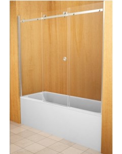 Шторка для ванны Gold C1X 10501 6 1600х1500 прозрачное стекло 6мм профиль хром Avek