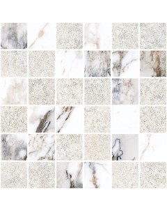 Мозаика Marble Stone Белый Матовый Лаппато 5х5 30х30 ШТ Vitra