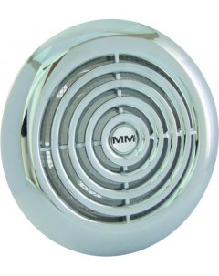 Вентилятор MM 120 круглый 150 м3 ч обратный клапан хром тонкий Mmotors
