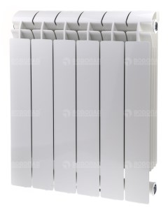 Радиатор алюминиевый Vox 500 6 секций белый Global