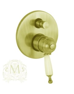 Смеситель для ванны и душа Oxford ML OXF 6378 DO с термостатом встраиваемый золото Migliore