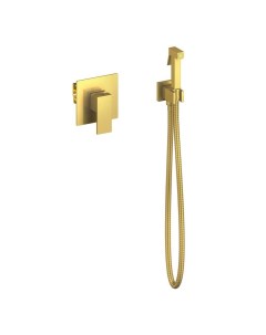 Гигиенический душ Selene 2089 17SM со смесителем встраиваемый матовое золото Timo