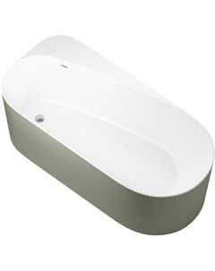 Акриловая ванна Priority 170x80 2 31001 21 CGM белая матовая серый стандартный слив Allen brau