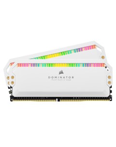 Модуль памяти Dominator Platinum RGB DDR4 3600MHz PC4 28800 CL18 16Gb KIT 2x8Gb CMT16GX4M2C3600C18W Corsair