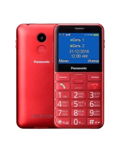 Мобильный телефон KX TU150RU красный Panasonic