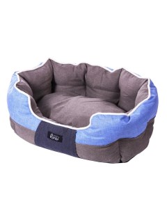 Лежак для кошек и собак мелких и средних пород 60х50х25 см синий Rurri