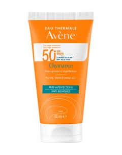 Флюид солнцезащитный для проблемной кожи SPF 50 50 мл Cleanance Avene