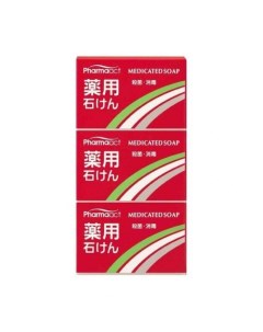 Pharmaact Антибактериальное твердое мыло Pharmaact 100 гр 3 шт Kumano cosmetics