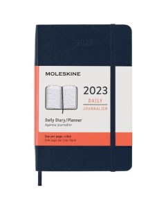 Ежедневник Classic Soft Pocket 400 страниц синий сапфир Moleskine